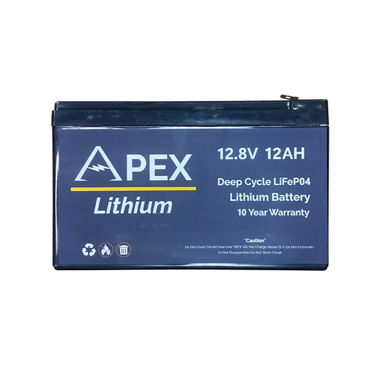 Apex Lithium 12V 12AH Lithium Battery