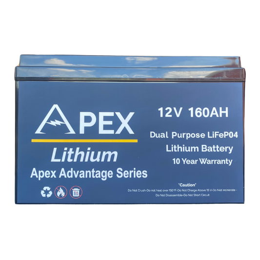 Apex Lithium 12V 160AH- Dual Purpose-Apex Advantage Series
