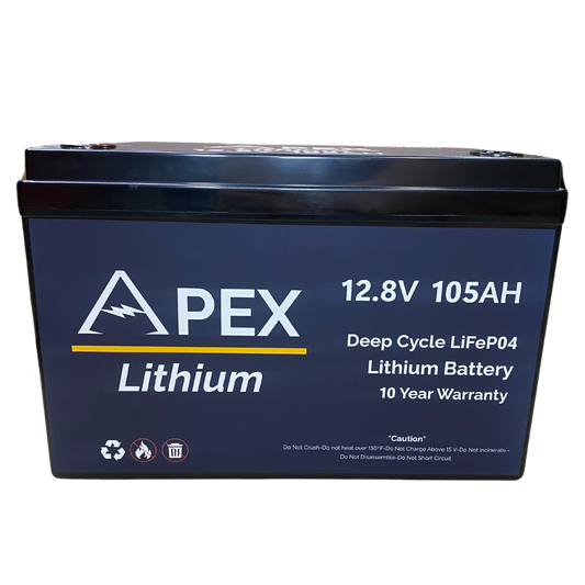 Apex Lithium 12V 105AH Lithium Battery- GR31