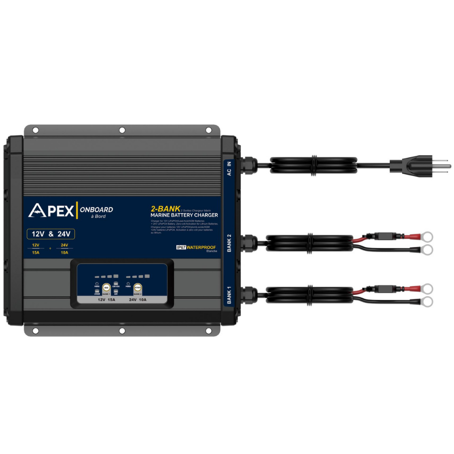 Multi bank on board battery charger 12v & 36V