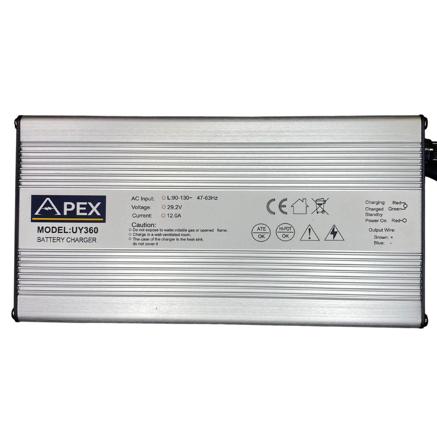 Apex Lithium 24V 12a Lithium Battery Charger