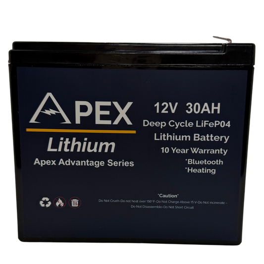 Apex Lithium 12V 30AH Apex Advantage Series Lithium Battery