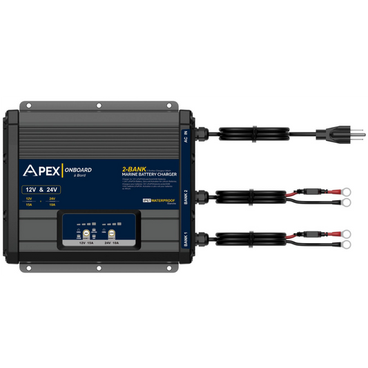 Multi bank on board battery charger 12v & 36V