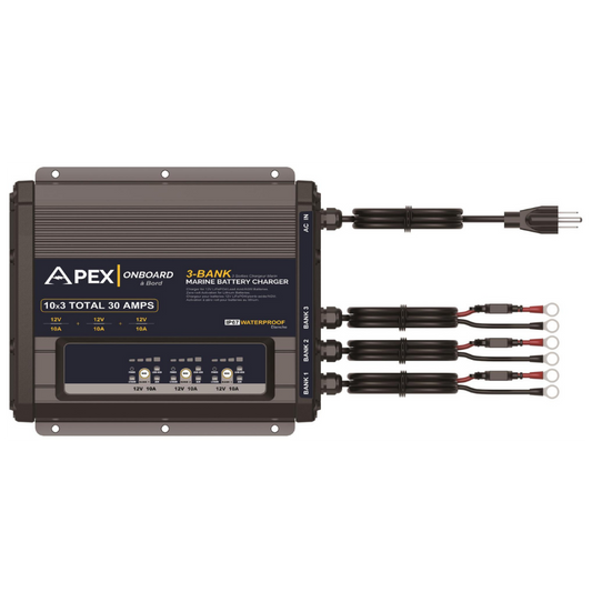 3 bank battery charger- 3x12V10A